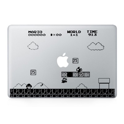 Super Mario World Macbook Aufkleber